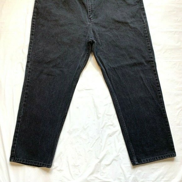 Vintage Polo Ralph Lauren RL Jean Big Jeans Mens 42x30 Banner Relaxed Black NEW - Picture 4 of 12